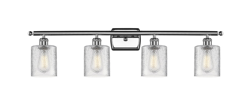 Innovations 516-4W-PC-G112 Four Light Bath Vanity, Polished Chrome