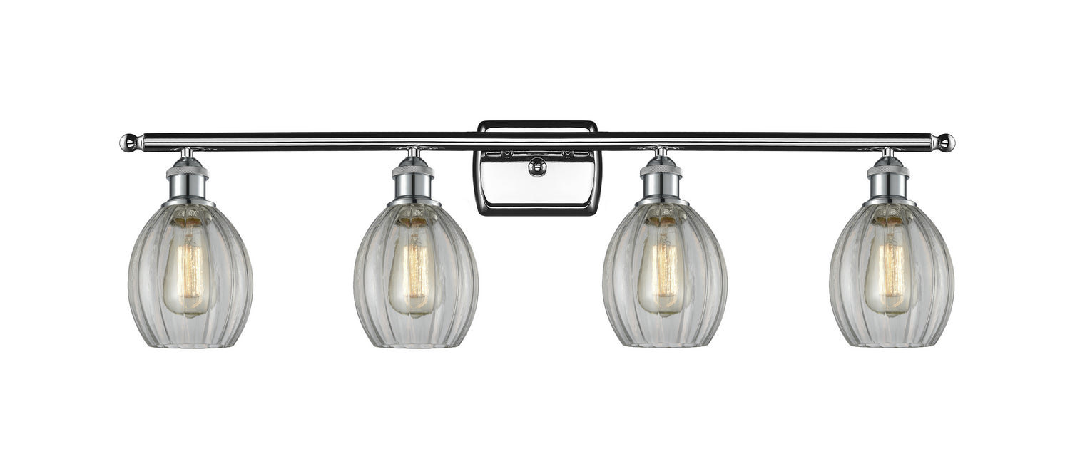 Innovations 516-4W-PC-G82 Four Light Bath Vanity, Polished Chrome