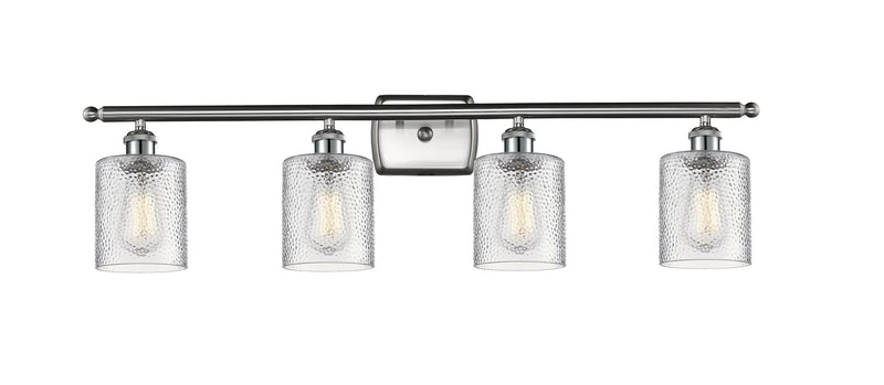Innovations 516-4W-SN-G112 Four Light Bath Vanity, Brushed Satin Nickel