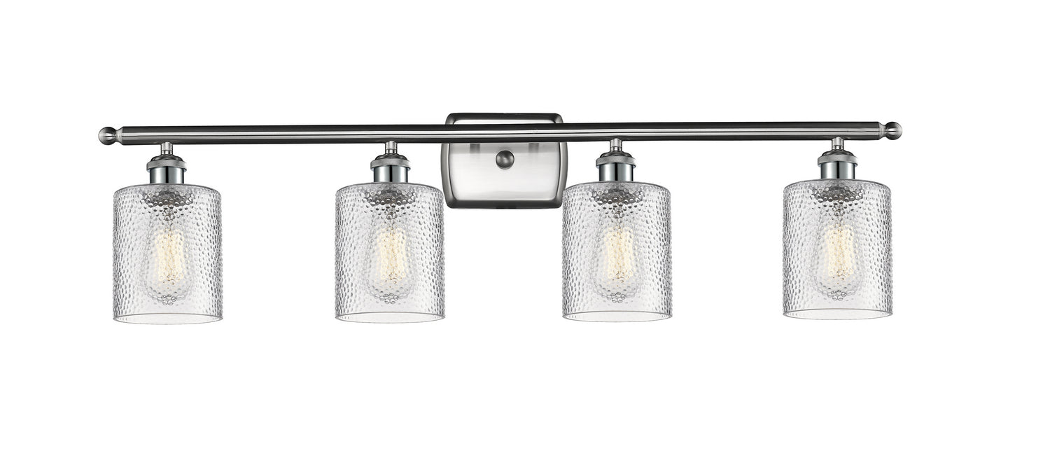 Innovations 516-4W-SN-G112 Four Light Bath Vanity, Brushed Satin Nickel
