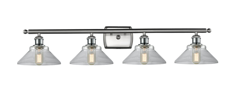 Innovations 516-4W-SN-G132 Four Light Bath Vanity, Brushed Satin Nickel