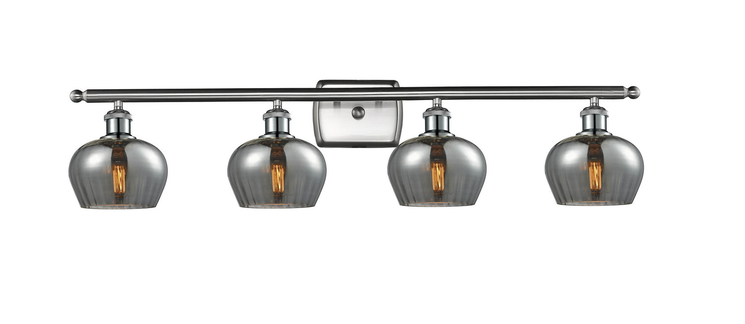 Innovations 516-4W-SN-G93 Four Light Bath Vanity, Brushed Satin Nickel