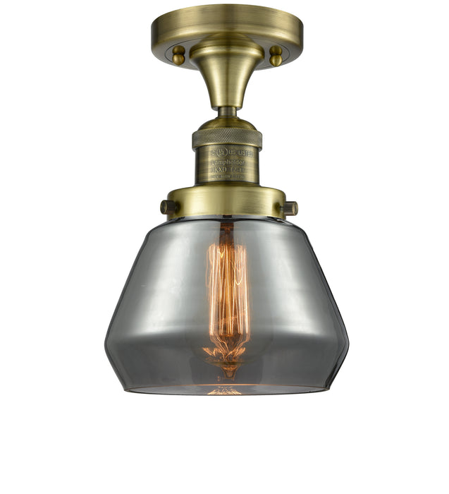 Innovations 517-1CH-AB-G173 One Light Semi-Flush Mount, Antique Brass