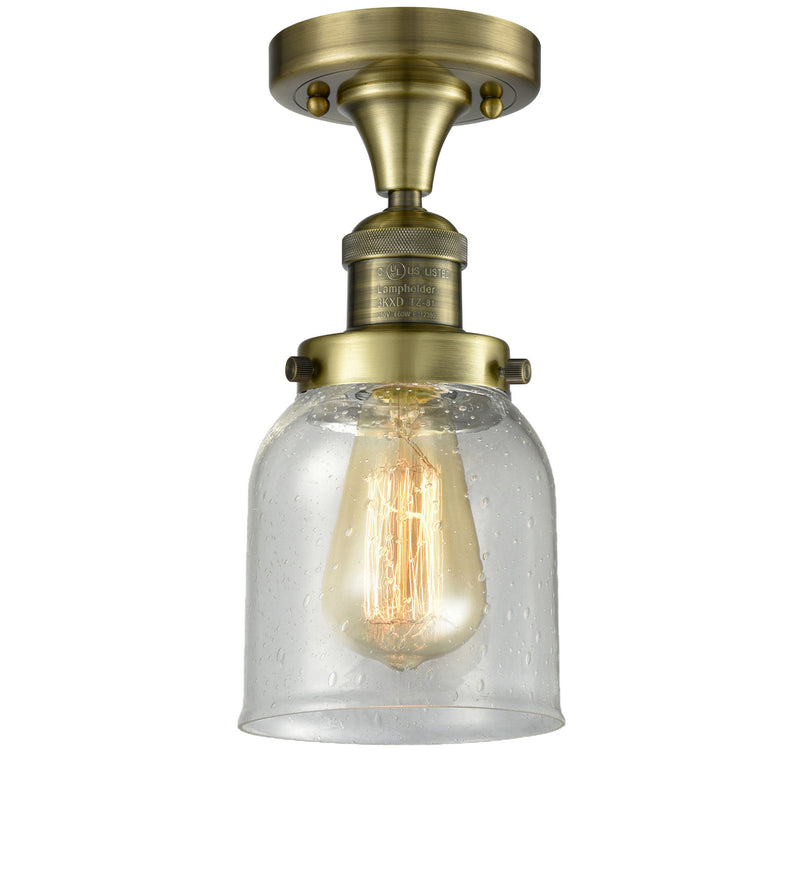 Innovations 517-1CH-AB-G54 One Light Semi-Flush Mount, Antique Brass
