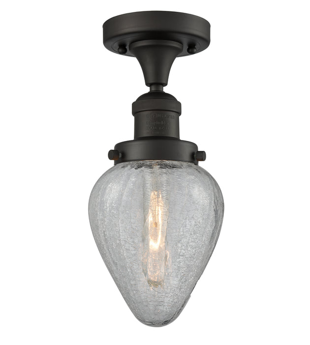 Innovations 517-1CH-OB-G165 One Light Semi-Flush Mount, Oil Rubbed Bronze