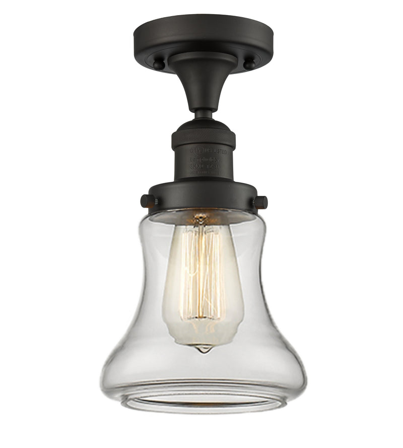 Innovations 517-1CH-OB-G192 One Light Semi-Flush Mount, Oil Rubbed Bronze