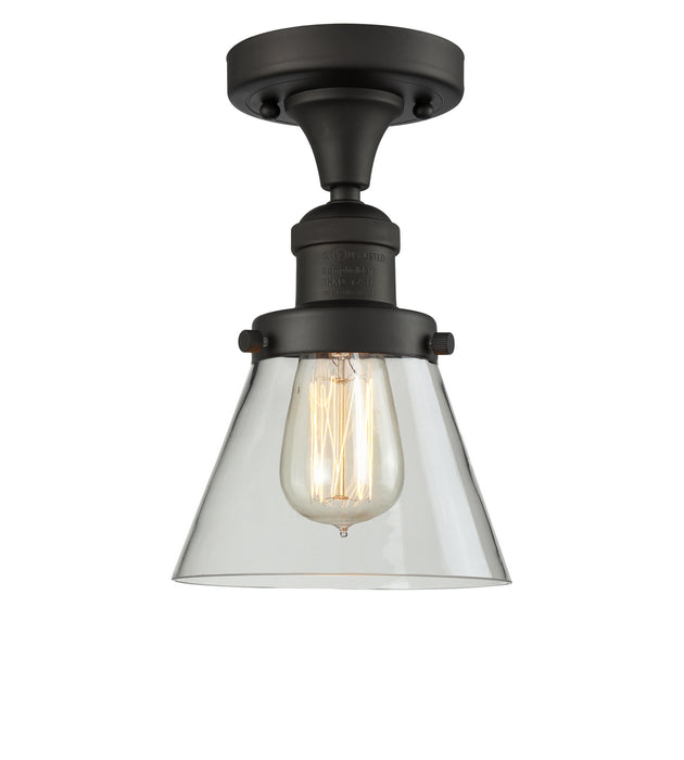 Innovations 517-1CH-OB-G62 One Light Semi-Flush Mount, Oil Rubbed Bronze