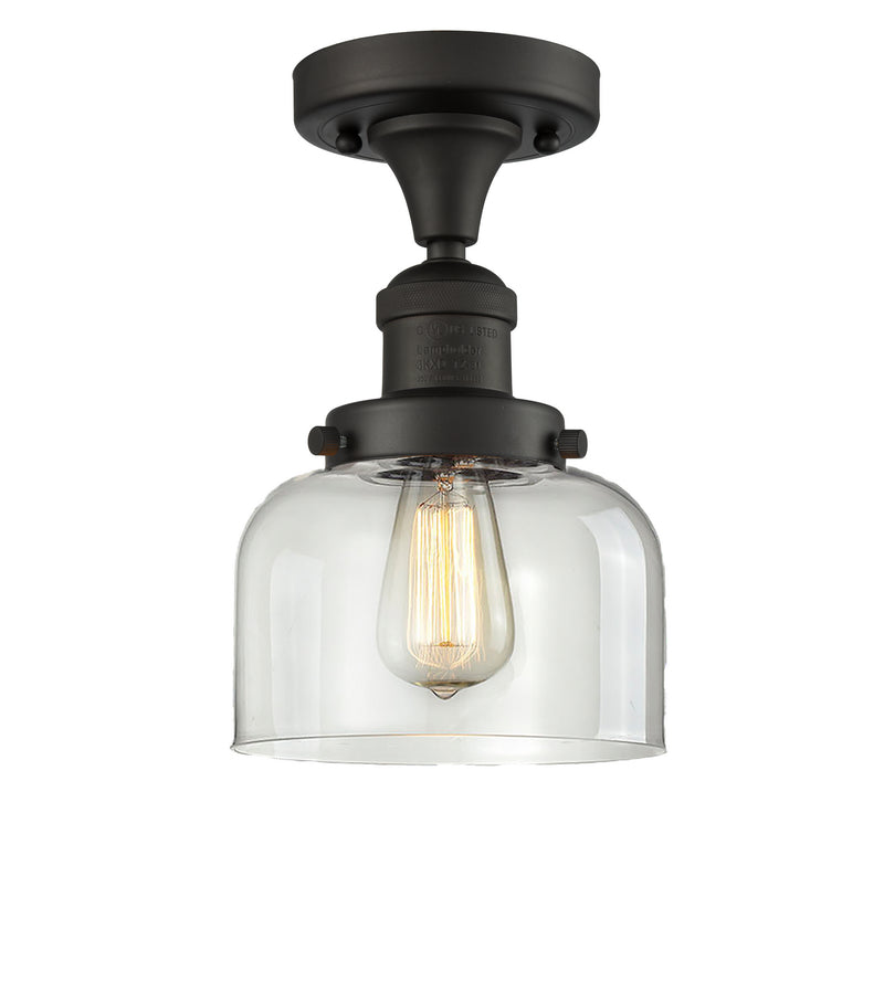 Innovations 517-1CH-OB-G72 One Light Semi-Flush Mount, Oil Rubbed Bronze
