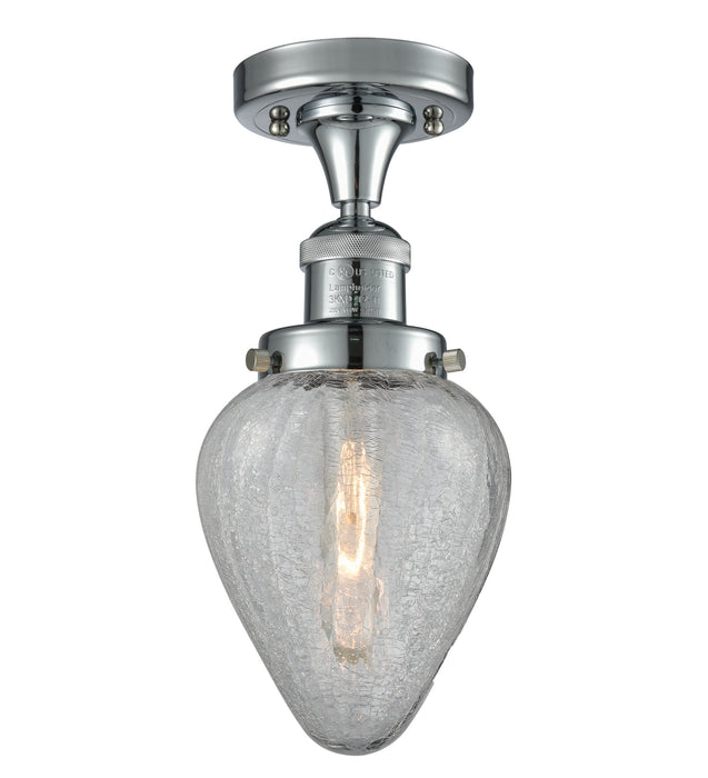 Innovations 517-1CH-PC-G165 One Light Semi-Flush Mount, Polished Chrome