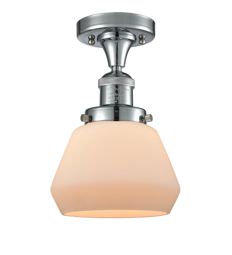 Innovations 517-1CH-PC-G171 One Light Semi-Flush Mount, Polished Chrome