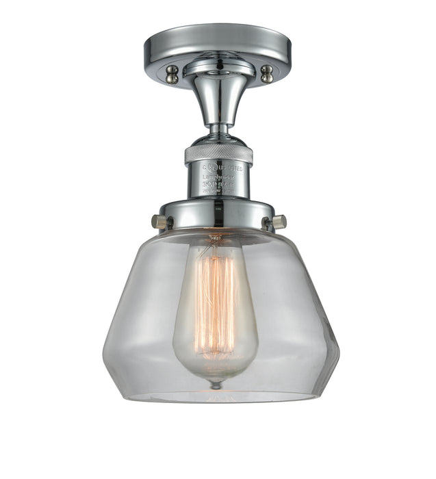Innovations 517-1CH-PC-G172 One Light Semi-Flush Mount, Polished Chrome
