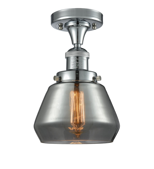 Innovations 517-1CH-PC-G173 One Light Semi-Flush Mount, Polished Chrome