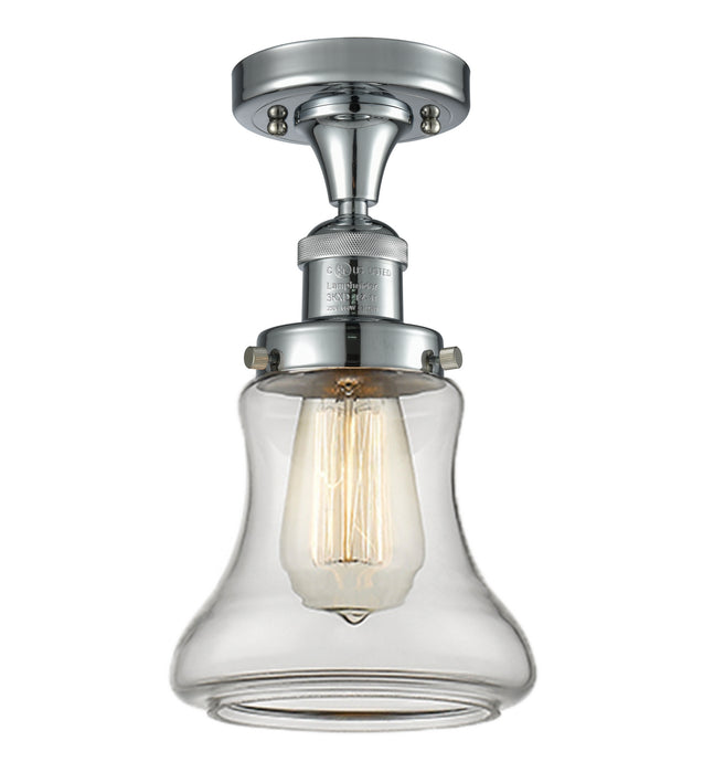 Innovations 517-1CH-PC-G192 One Light Semi-Flush Mount, Polished Chrome