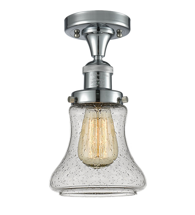 Innovations 517-1CH-PC-G194 One Light Semi-Flush Mount, Polished Chrome