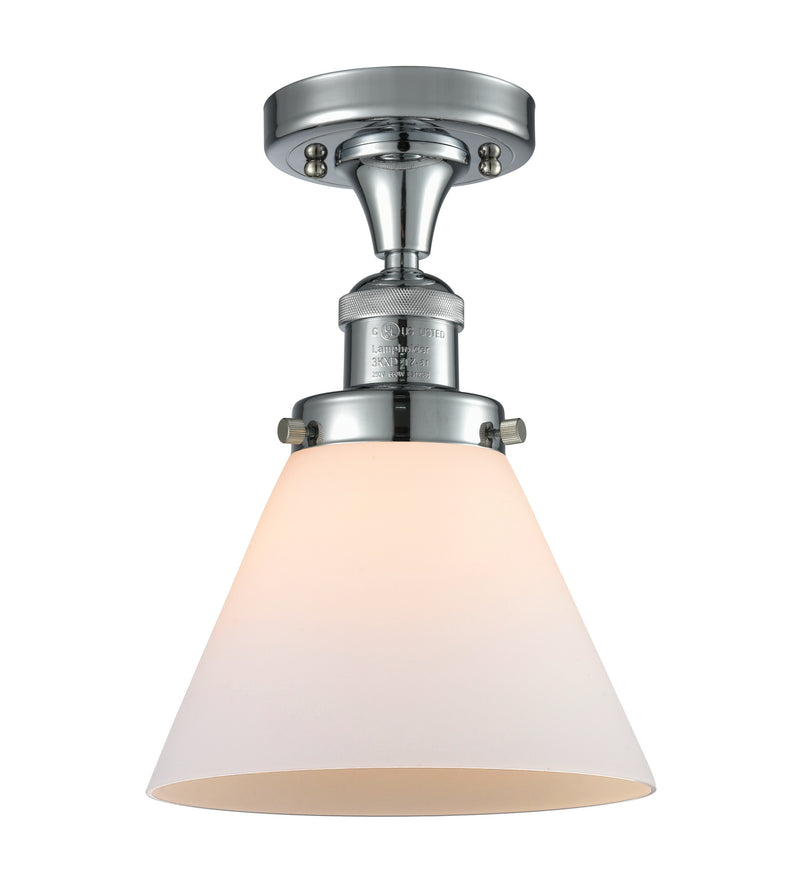 Innovations 517-1CH-PC-G41 One Light Semi-Flush Mount, Polished Chrome