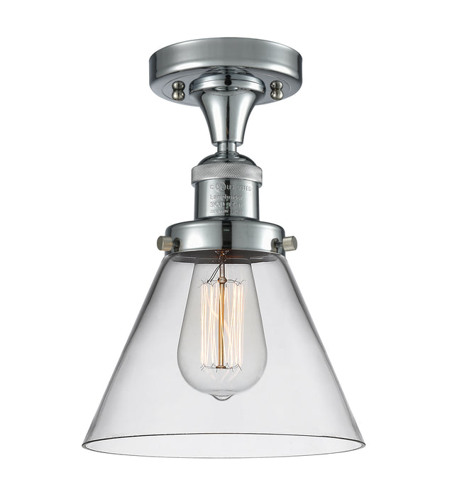 Innovations 517-1CH-PC-G42 One Light Semi-Flush Mount, Polished Chrome