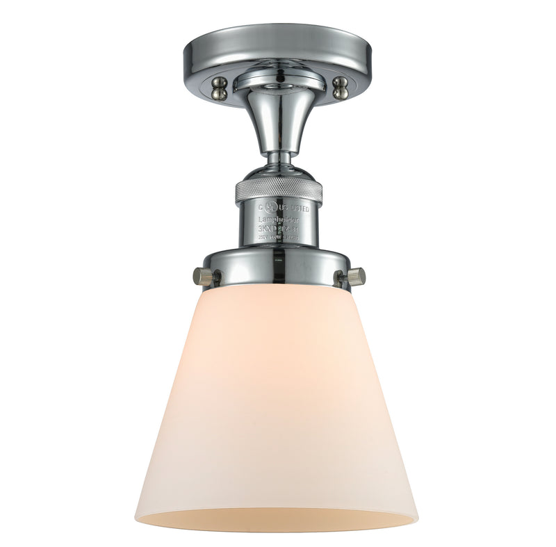 Innovations 517-1CH-PC-G61 One Light Semi-Flush Mount, Polished Chrome