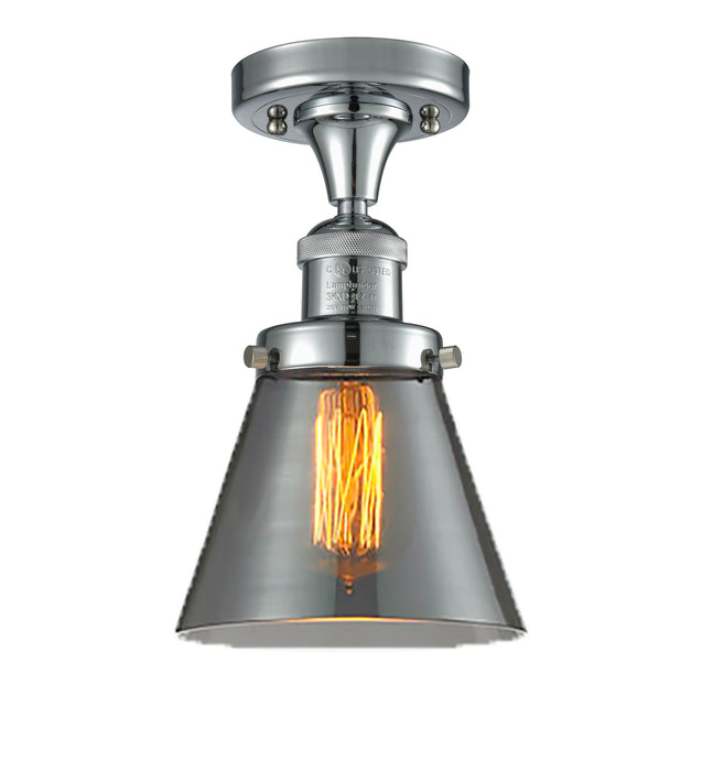 Innovations 517-1CH-PC-G63 One Light Semi-Flush Mount, Polished Chrome