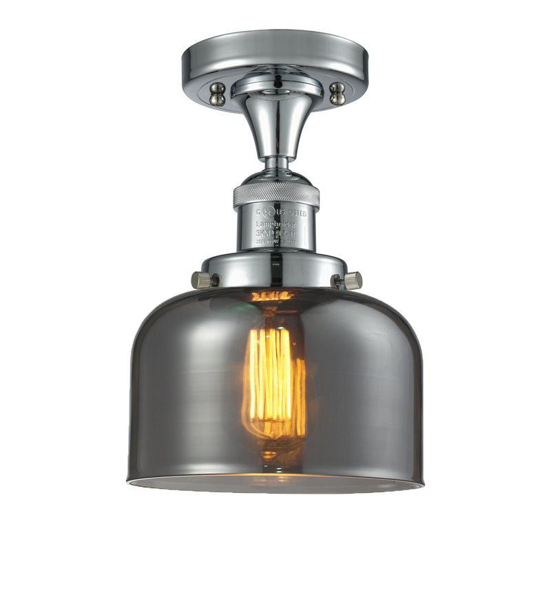 Innovations 517-1CH-PC-G73 One Light Semi-Flush Mount, Polished Chrome
