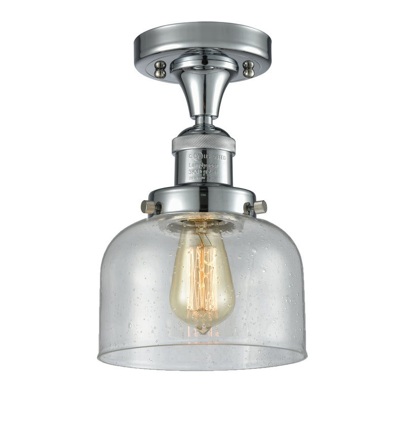 Innovations 517-1CH-PC-G74 One Light Semi-Flush Mount, Polished Chrome