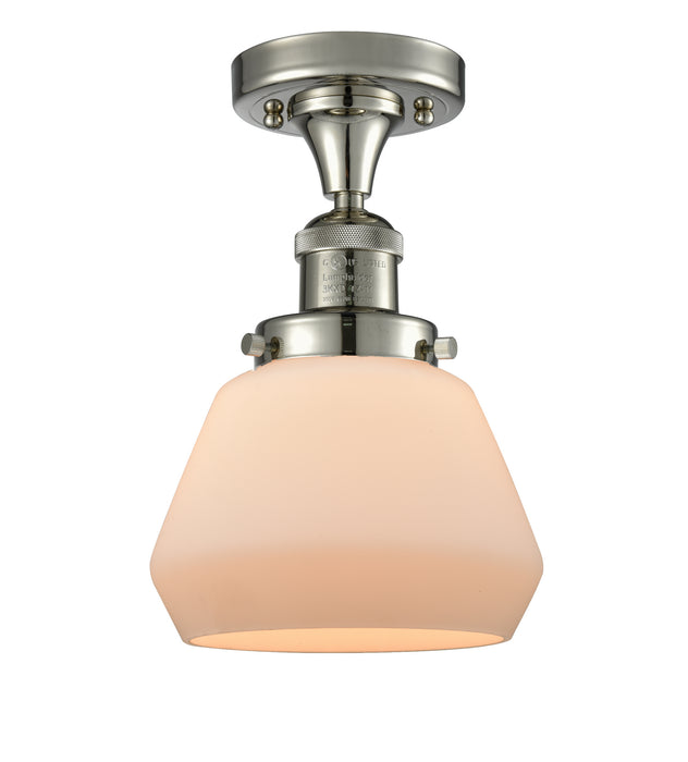 Innovations 517-1CH-PN-G171 One Light Semi-Flush Mount, Polished Nickel