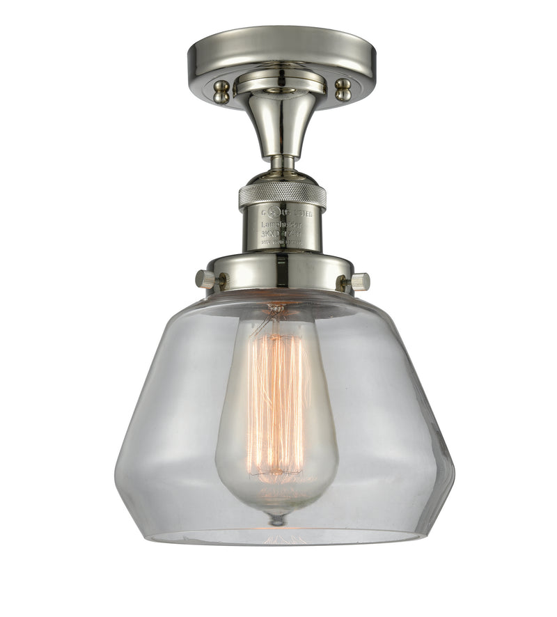 Innovations 517-1CH-PN-G172 One Light Semi-Flush Mount, Polished Nickel