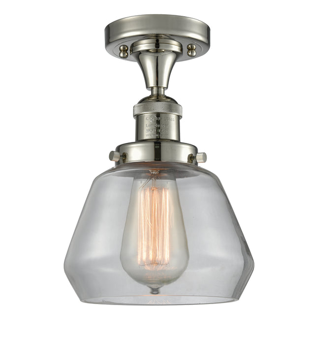 Innovations 517-1CH-PN-G172 One Light Semi-Flush Mount, Polished Nickel