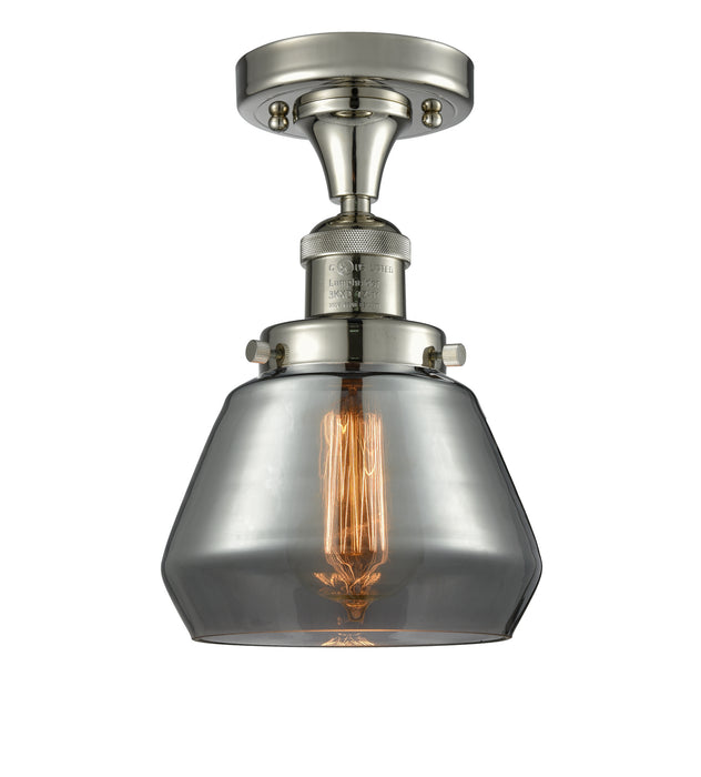 Innovations 517-1CH-PN-G173 One Light Semi-Flush Mount, Polished Nickel