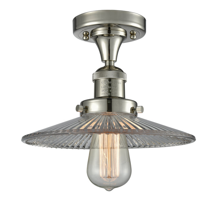 Innovations 517-1CH-PN-G2 One Light Semi-Flush Mount, Polished Nickel