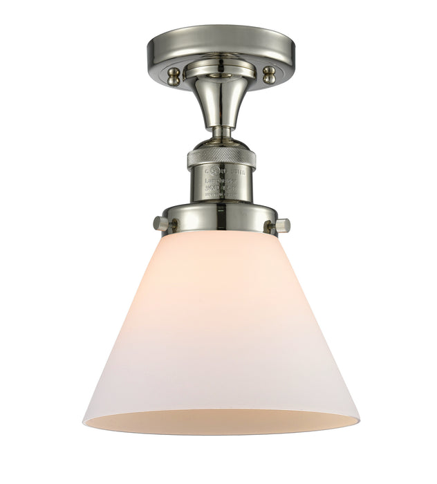 Innovations 517-1CH-PN-G41 One Light Semi-Flush Mount, Polished Nickel