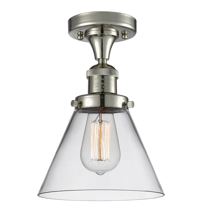 Innovations 517-1CH-PN-G42 One Light Semi-Flush Mount, Polished Nickel