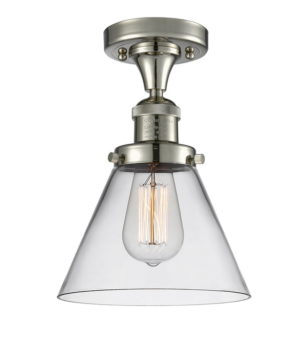 Innovations 517-1CH-PN-G42 One Light Semi-Flush Mount, Polished Nickel