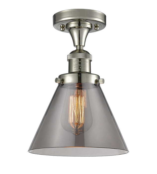 Innovations 517-1CH-PN-G43 One Light Semi-Flush Mount, Polished Nickel