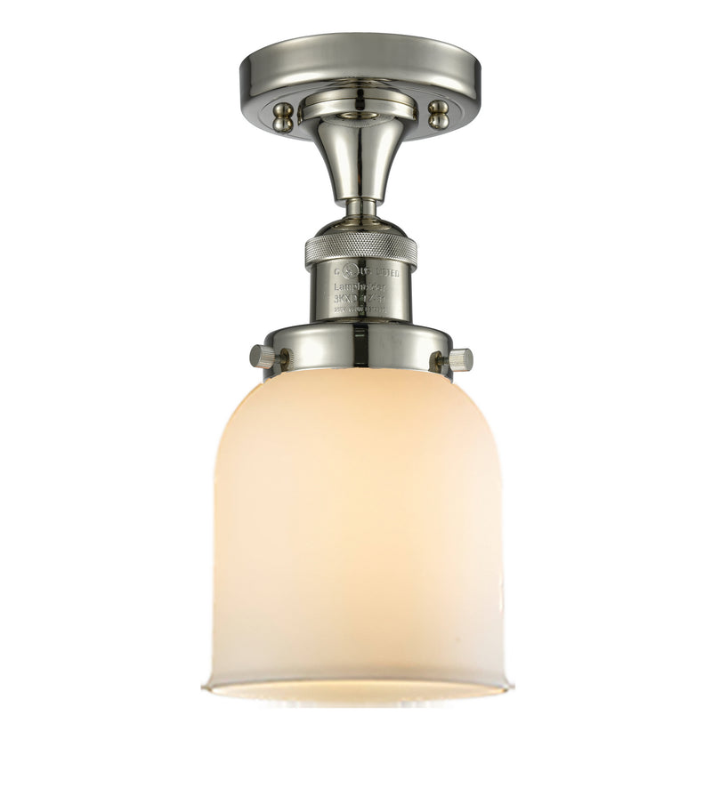 Innovations 517-1CH-PN-G51 One Light Semi-Flush Mount, Polished Nickel