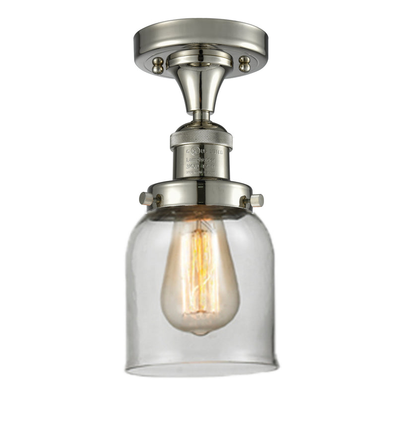Innovations 517-1CH-PN-G52 One Light Semi-Flush Mount, Polished Nickel