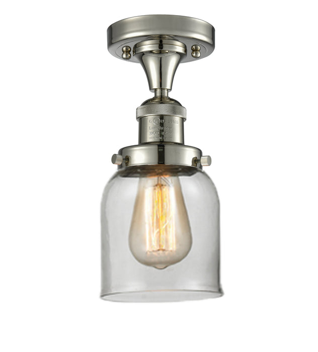 Innovations 517-1CH-PN-G52 One Light Semi-Flush Mount, Polished Nickel