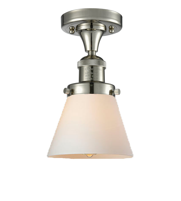Innovations 517-1CH-PN-G61 One Light Semi-Flush Mount, Polished Nickel