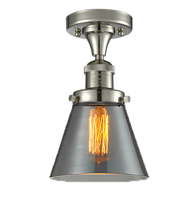 Innovations 517-1CH-PN-G63 One Light Semi-Flush Mount, Polished Nickel
