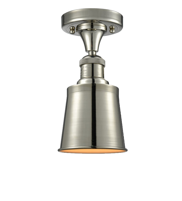 Innovations 517-1CH-PN-M9 One Light Semi-Flush Mount, Polished Nickel
