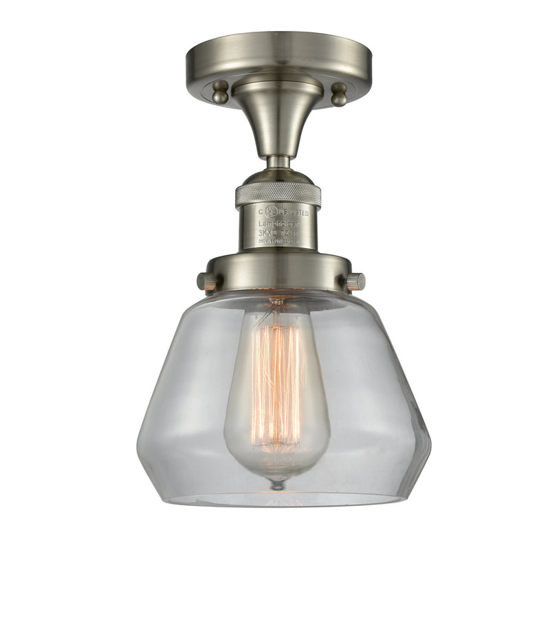 Innovations 517-1CH-SN-G172 One Light Semi-Flush Mount, Brushed Satin Nickel