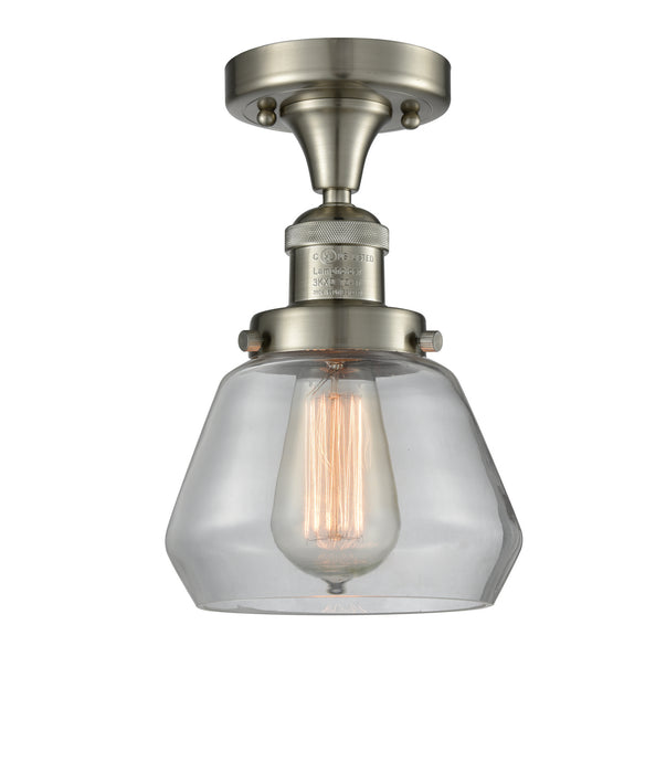 Innovations 517-1CH-SN-G172 One Light Semi-Flush Mount, Brushed Satin Nickel
