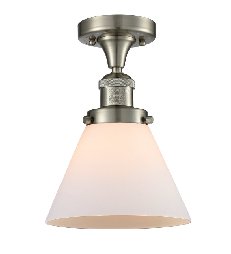Innovations 517-1CH-SN-G41 One Light Semi-Flush Mount, Brushed Satin Nickel