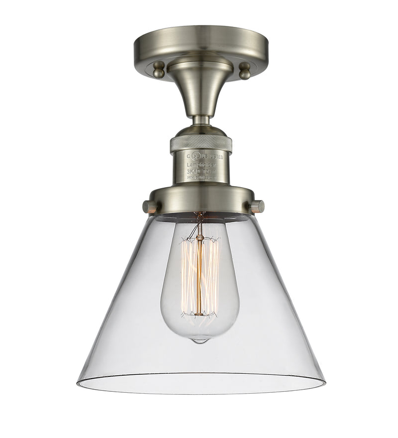 Innovations 517-1CH-SN-G42 One Light Semi-Flush Mount, Brushed Satin Nickel