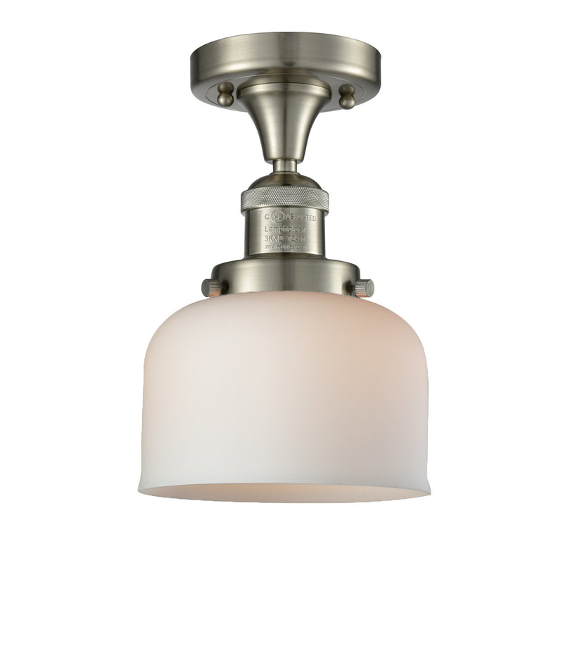 Innovations 517-1CH-SN-G71 One Light Semi-Flush Mount, Brushed Satin Nickel