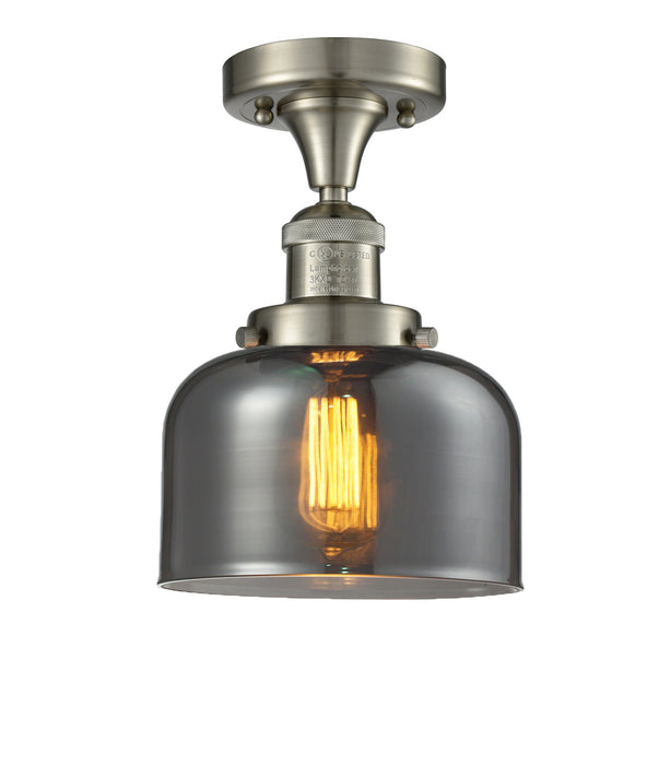 Innovations 517-1CH-SN-G73 One Light Semi-Flush Mount, Brushed Satin Nickel