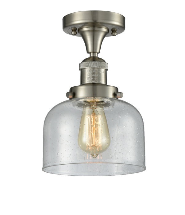 Innovations 517-1CH-SN-G74 One Light Semi-Flush Mount, Brushed Satin Nickel