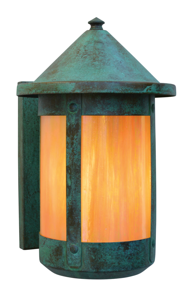 Arroyo BS-7RGW-VP One Light Wall Mount, Verdigris Patina