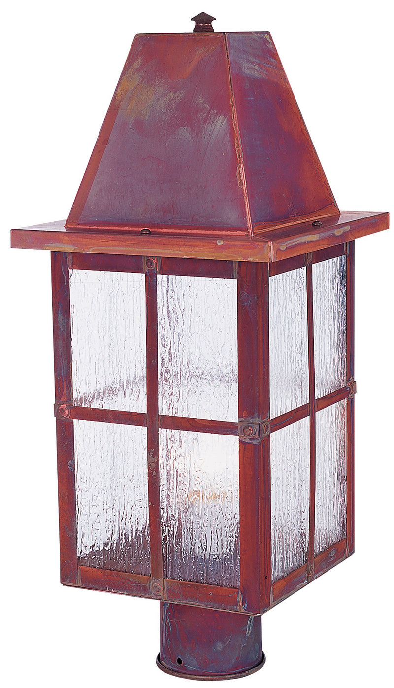 Arroyo HP-8RM-RC One Light Post Mount, Raw Copper