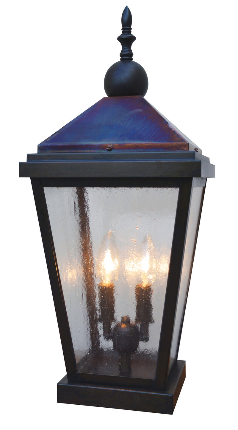 Arroyo LAC-9CS-BZ/RC Two Light Column Mount, Bronze w/ Raw Copper
