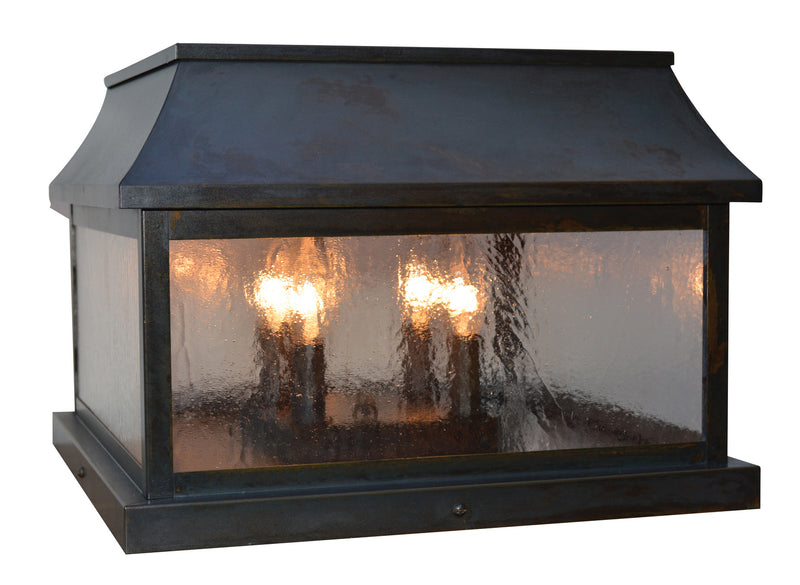 Arroyo PRC-15CS-BZ Four Light Column Mount, Bronze